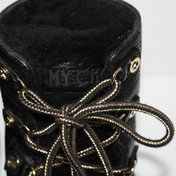 Jimmy Choo Hillary 65 Fur-lined Block-heel Booties Boot size EU 40 / US 10 $1495 - Picture 4 of 10